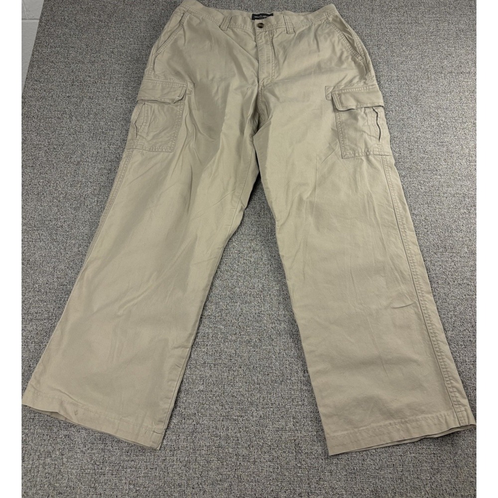 Eddie Bauer Cargo Pants Men Fits 32x29 Beige Utility Durable Outdoors Y2k Skater